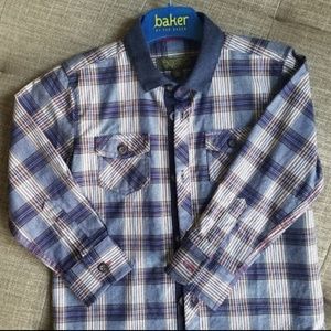 Ted Baker boys plaid shirt NWOT (age 3-4)